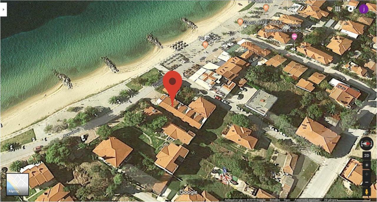 Cute Maisonette No2 On Coastal Sidewalk Nikiti  Dış mekan fotoğraf